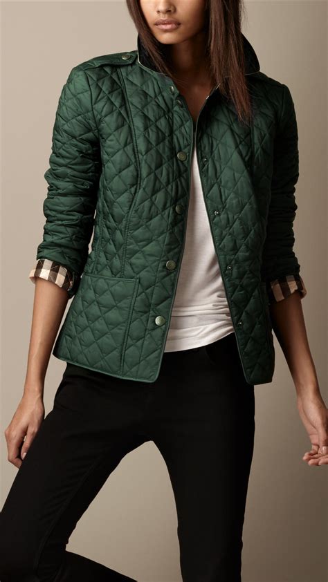 green plaid burberry jacket|Burberry plaid jacket women.